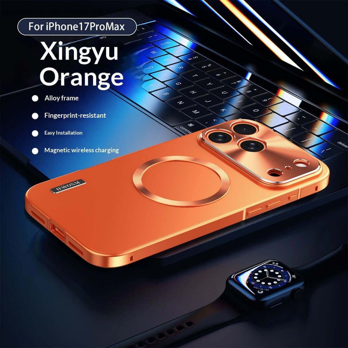 iPhone 17 Pro Max Case electroplated magnetic metal