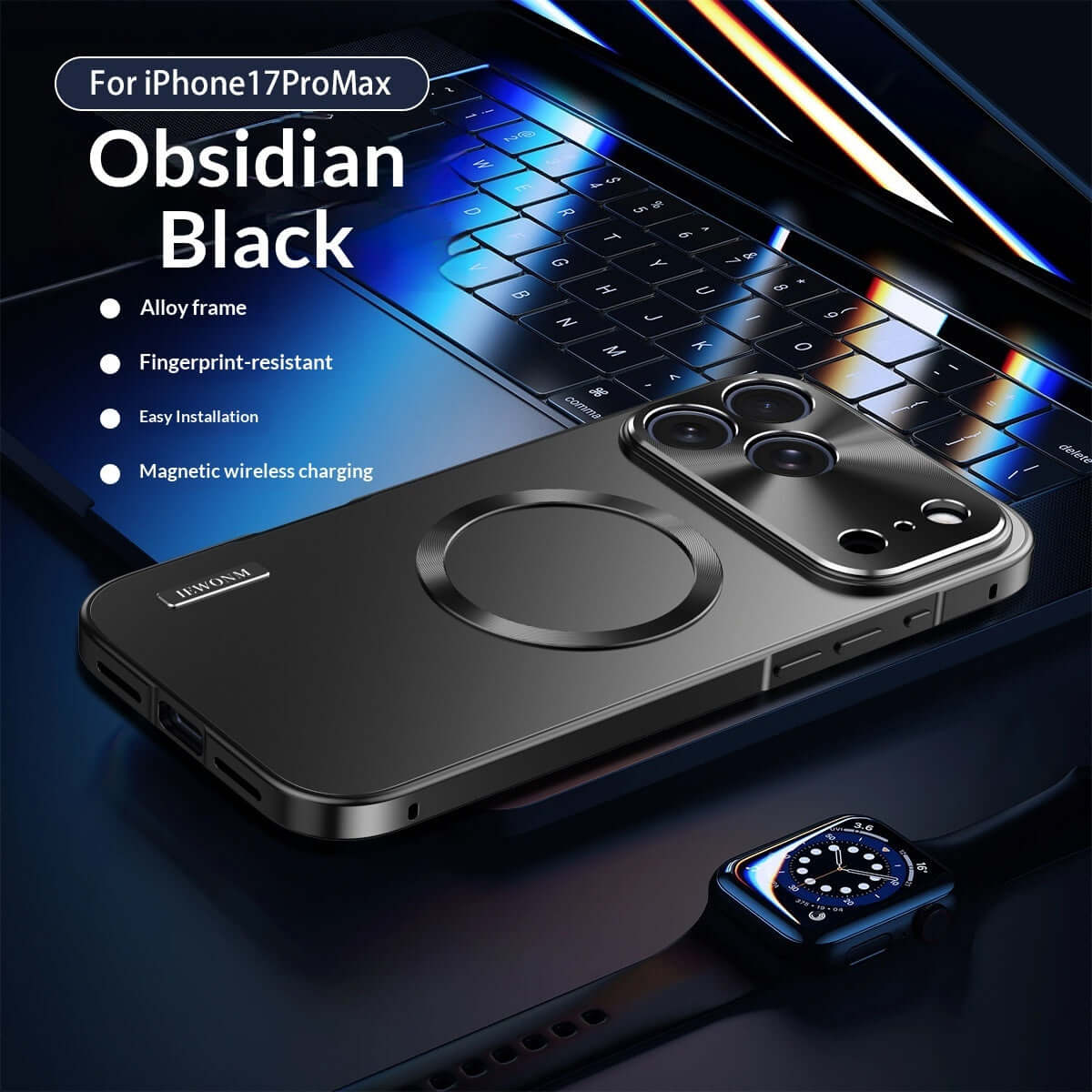 iPhone 17 Pro Max Case electroplated magnetic metal