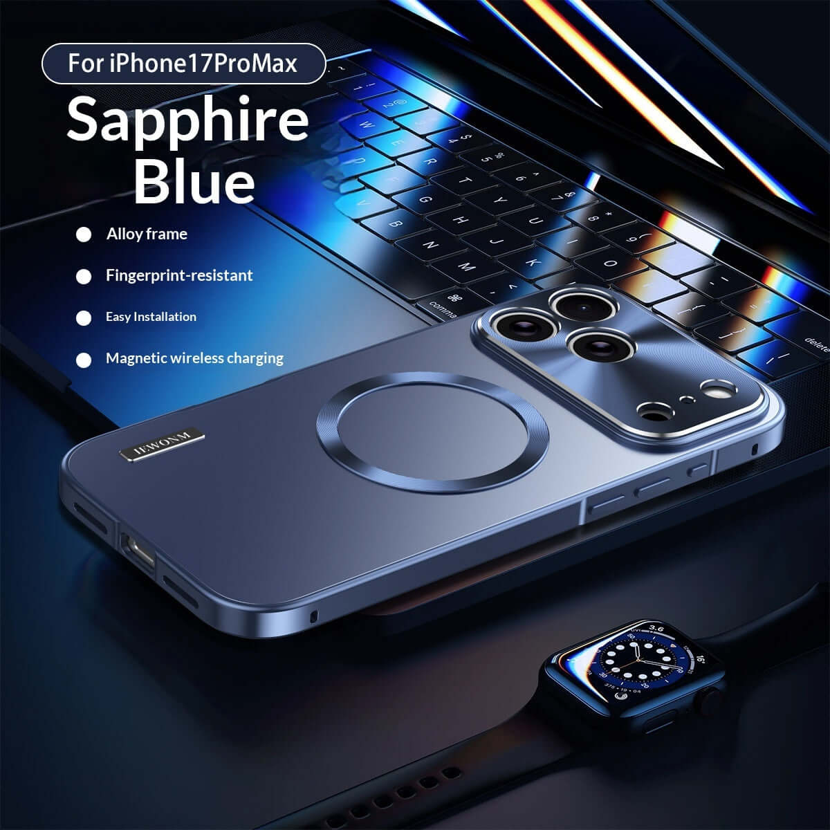 iPhone 17 Pro Max Case electroplated magnetic metal