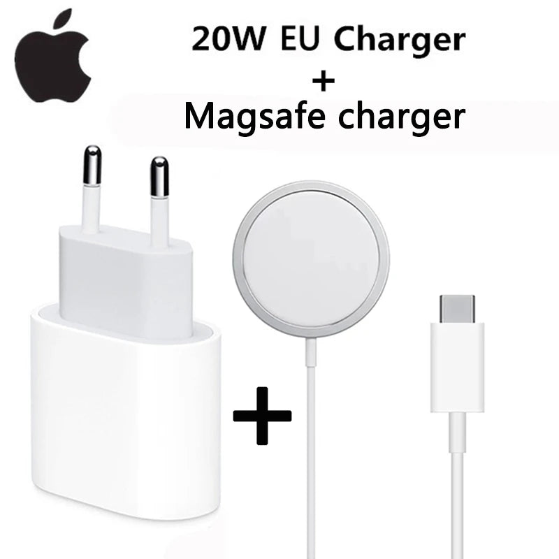 Original Apple Charger  Type C Magnetic Wireless Charger USB-C 20w Fast charger for iphone 17pro max 17 16 promax 15 14 13 12