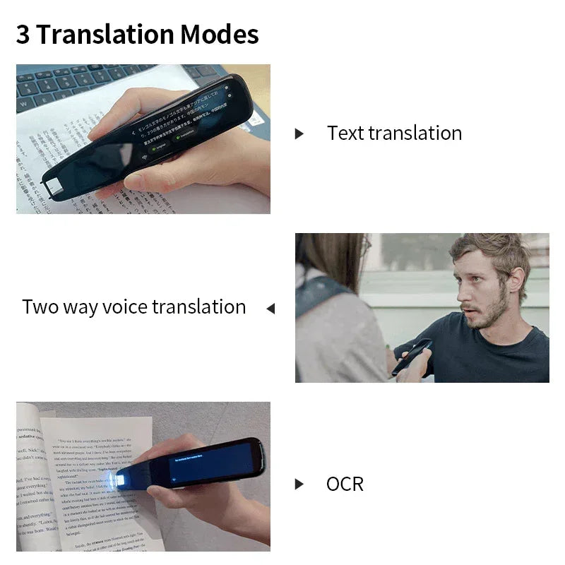 Stylo Lecteur Scanner 3 PRO – Stylo Traducteur et de Lecture pour Dyslexie et Autisme, Traducteur Vocal Intelligent, 112 Langues