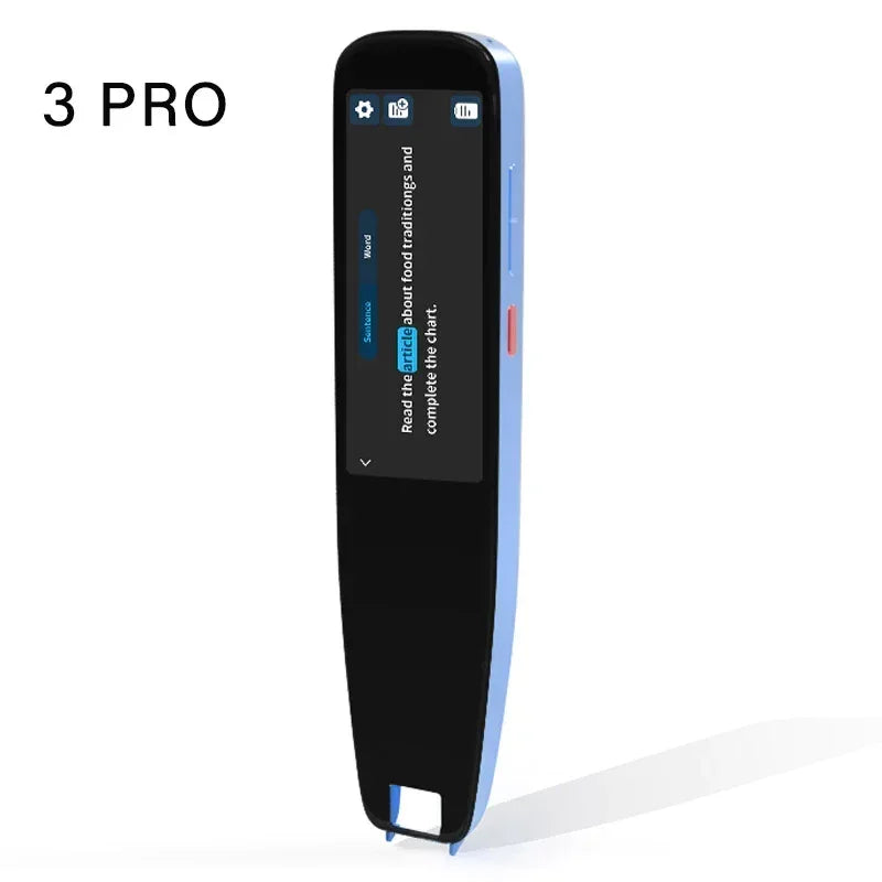Stylo Lecteur Scanner 3 PRO – Stylo Traducteur et de Lecture pour Dyslexie et Autisme, Traducteur Vocal Intelligent, 112 Langues