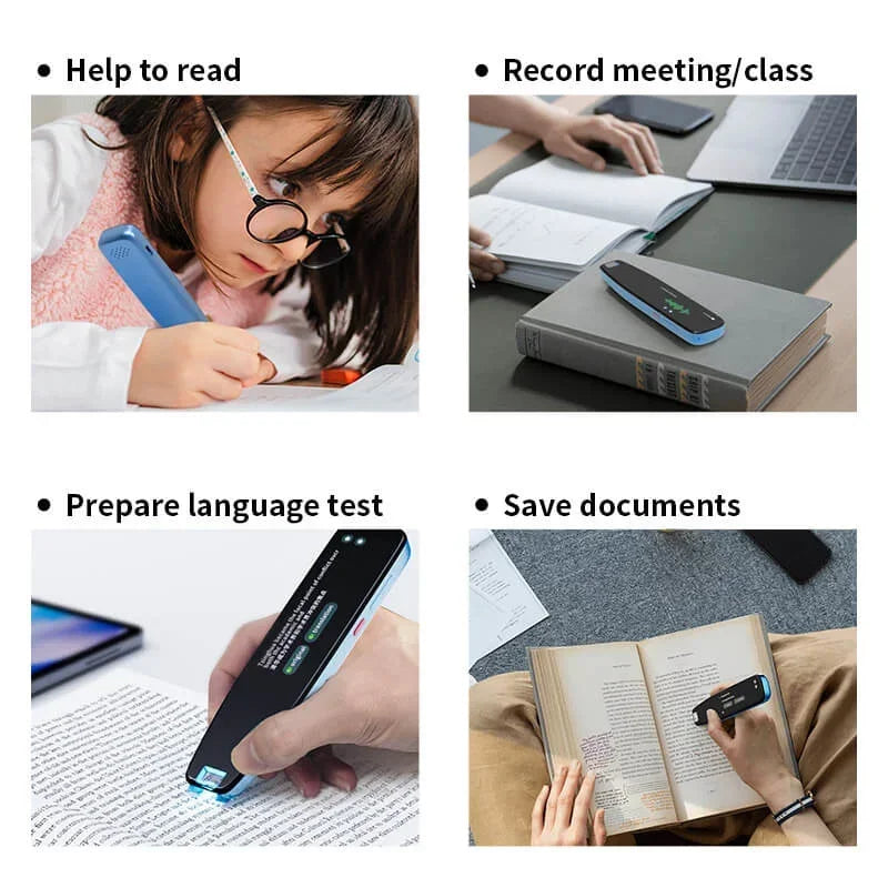 Stylo Lecteur Scanner 3 PRO – Stylo Traducteur et de Lecture pour Dyslexie et Autisme, Traducteur Vocal Intelligent, 112 Langues